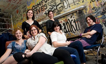 UQ students (from front left) Lauren Ware, Emily Rowe, Amy Randall, Joshua Adams, Georgina Horsburgh and Isabella Tannock get ready to celebrate local talent at BUGFest UQ students (from front left) Lauren Ware, Emily Rowe, Amy Randall, Joshua Adams, Georgina Horsburgh and Isabella Tannock get ready to celebrate local talent at BUGFest