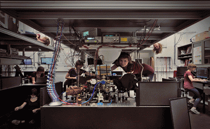 A day in the lab. Image by Virginia Frey A day in the lab. Image by Virginia Frey