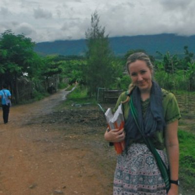 UQ Bachelor of Social Work graduand Madeline Smith puts into practice her community development skills in rural communities in Thailand.