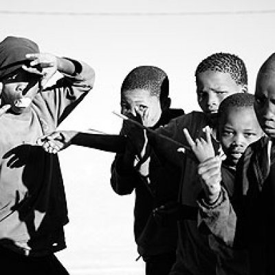 The 2010 winning entry "Children in Ghanzi" taken by Stephen McLoughlin in western Botswana