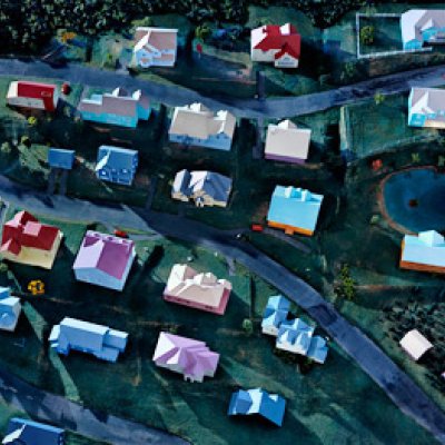 James Casebere, Landscape with House (Dutchess County) #2 2009, digital chromogenic print © 2014 James Casebere, courtesy the artist and Jensen Gallery, Sydney
