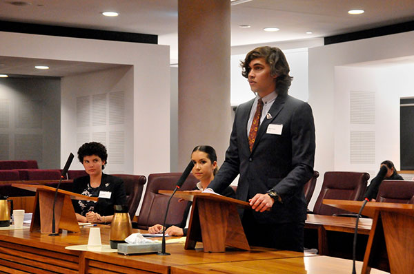 The team in action at the Federal Court